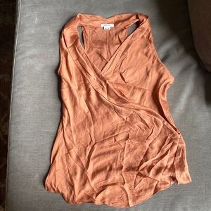 Helmet Lang Pink Cross Racerback Top M